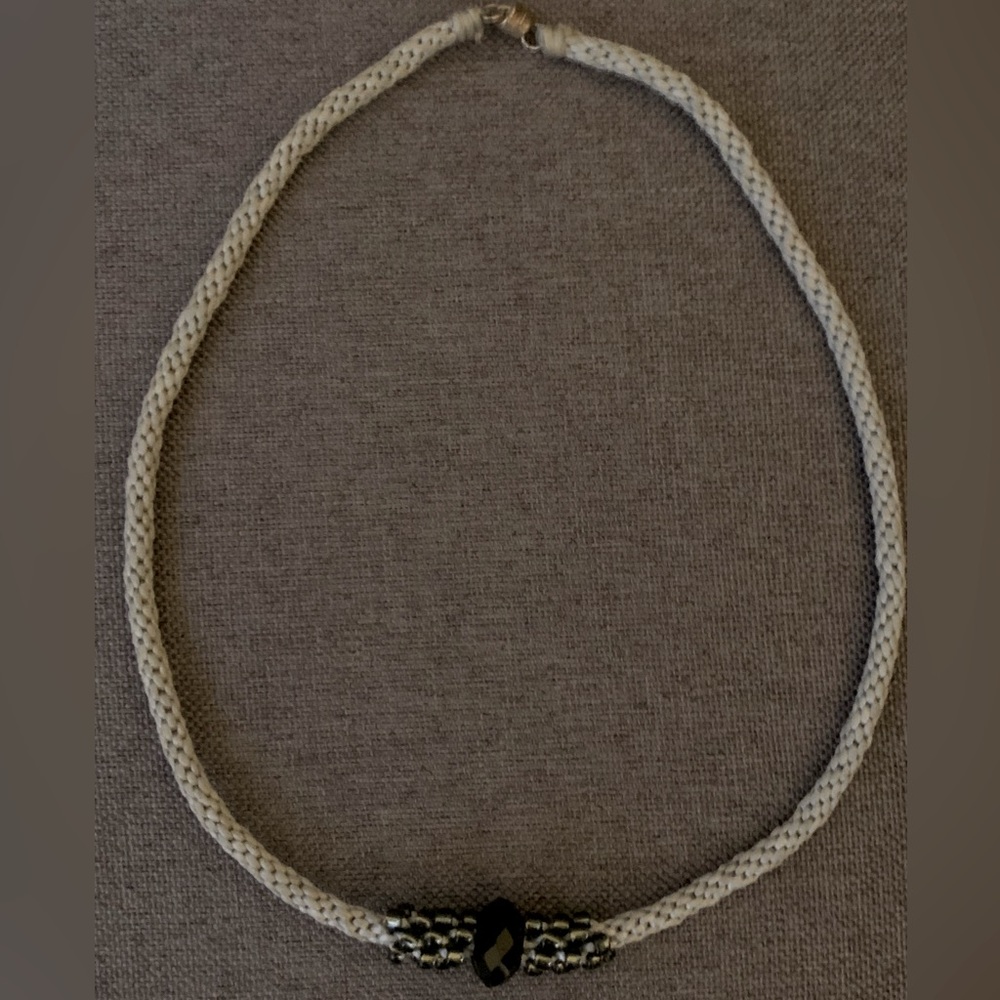 Cord Necklace with Bead Detail
